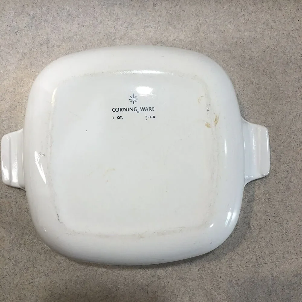 Vintage Corning Ware Blue Cornflower‎ Casserole Dish 1 Quart P-1-B- No Lid